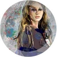 Ilustración digital de una artista
